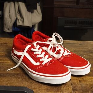 Vans Low Red Skate Shoes (5Y / Women's 6)